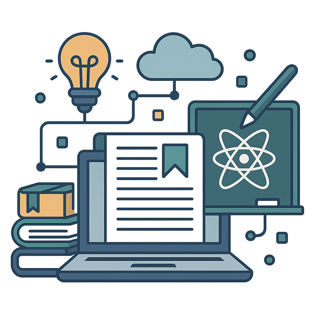 Ilustração de tecnologia educacional
